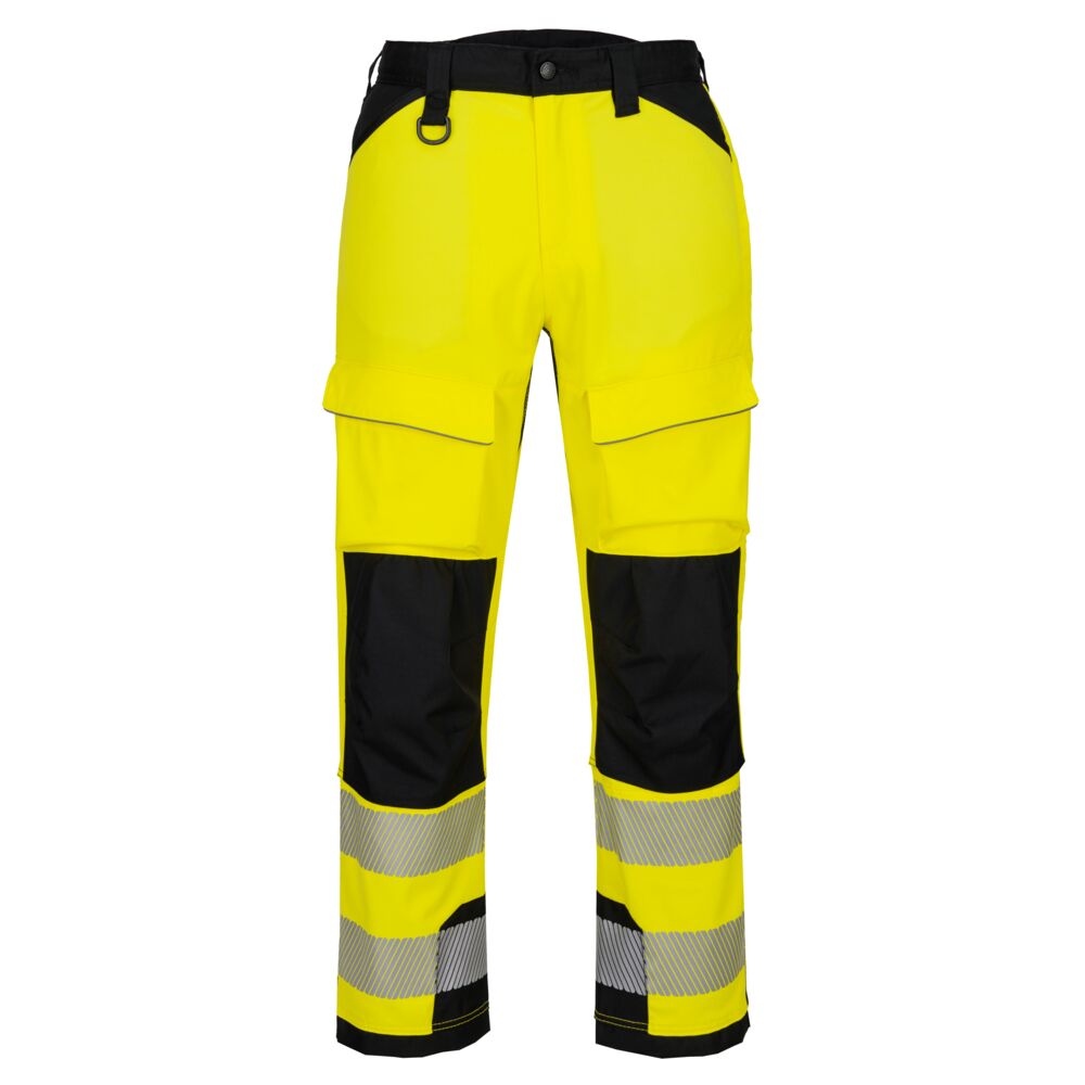 [T142YBR28] PW3 Hi-Vis Harness Trouser (28, Yellow/Black)
