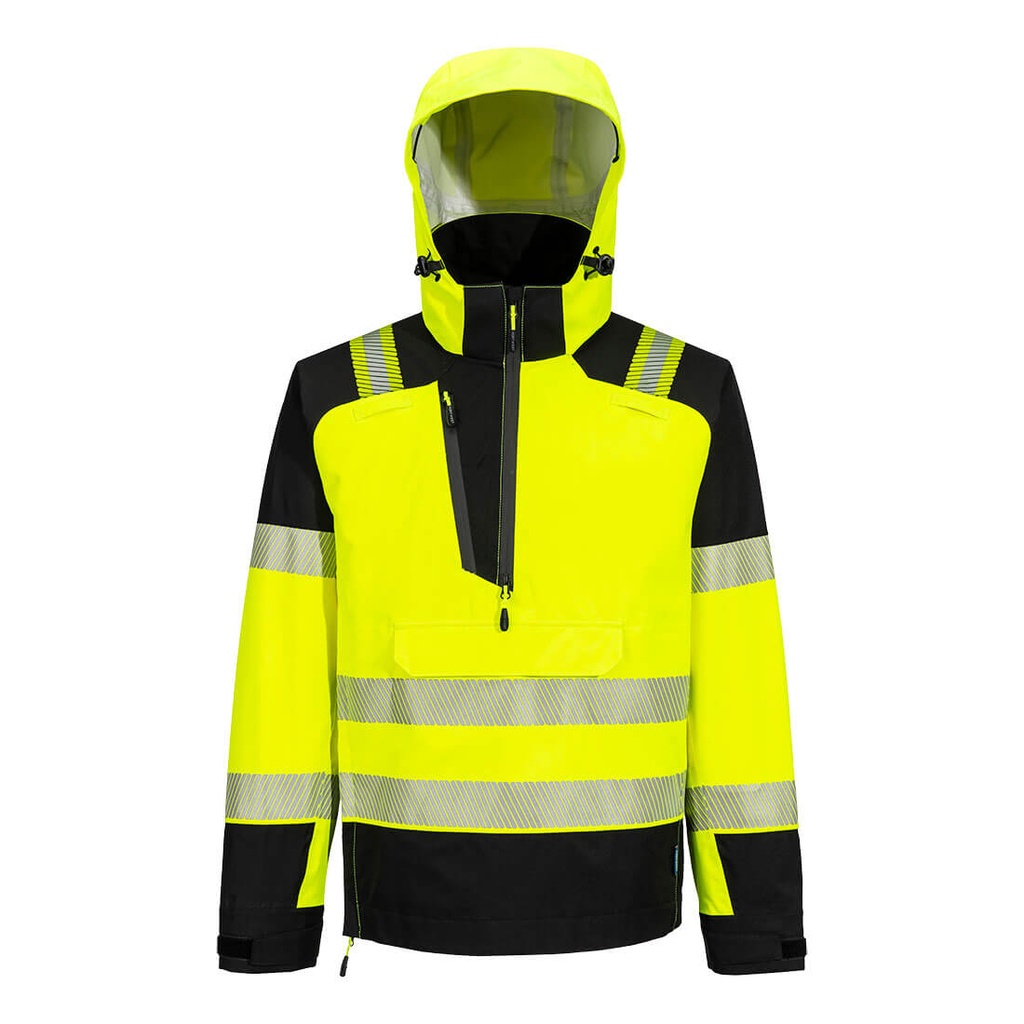 [T161YBRS] PW3 Hi-Vis Overhead Rain Jacket (3L) (S, Yellow/Black)