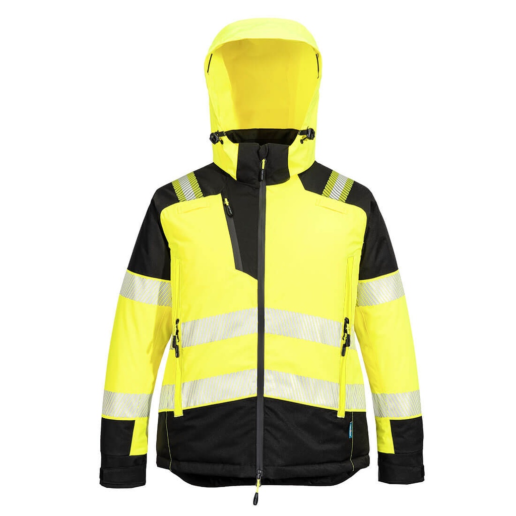 [T162YBRXS] PW3 Hi-Vis Women's Winter Jacket (XS, Yellow/Black)