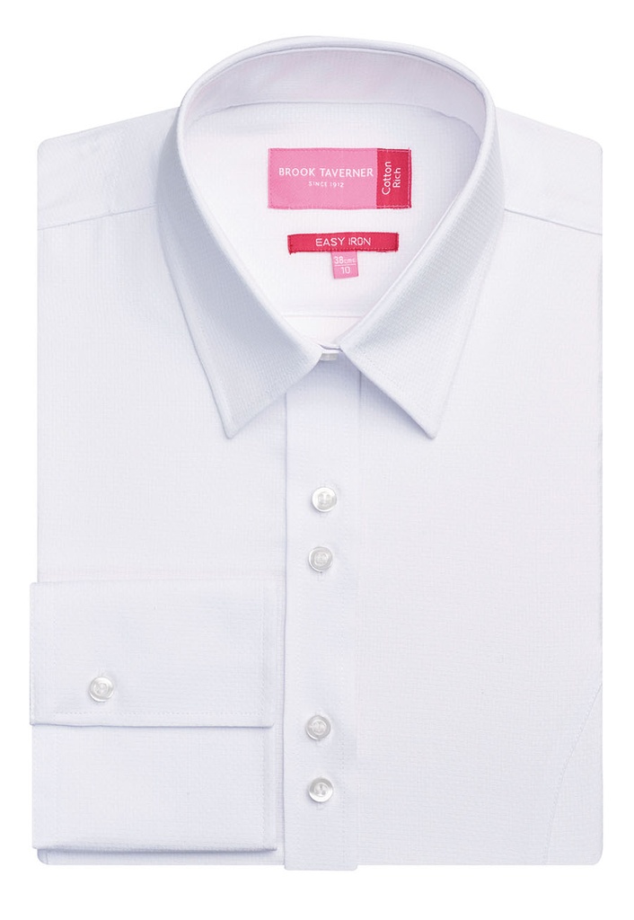 [2239AWhite06R] Brook Taverner Campania Blouse (6 Regular)