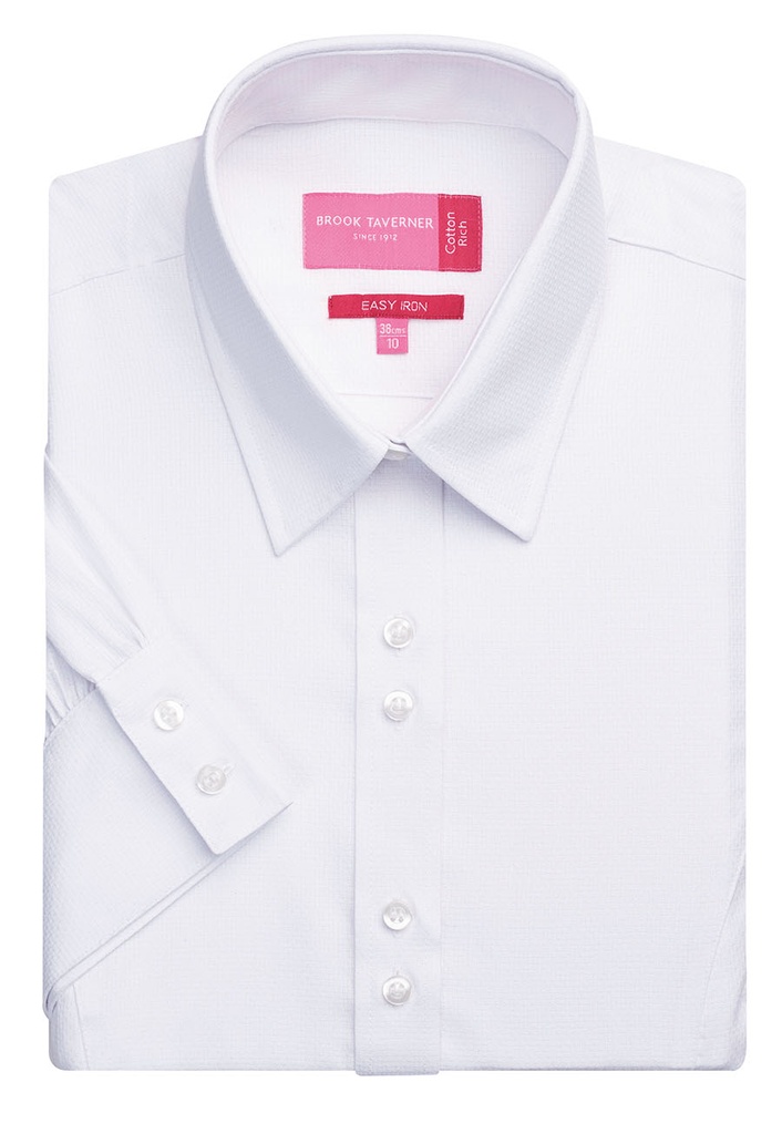 [2240AWhite06R] Brook Taverner Liguria Blouse (6 Regular)