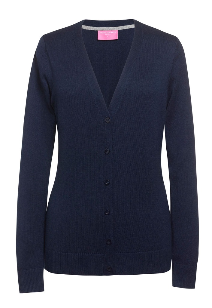 [2309DBlack3XL] Brook Taverner Augusta V-neck Cardigan (3XL, Black)