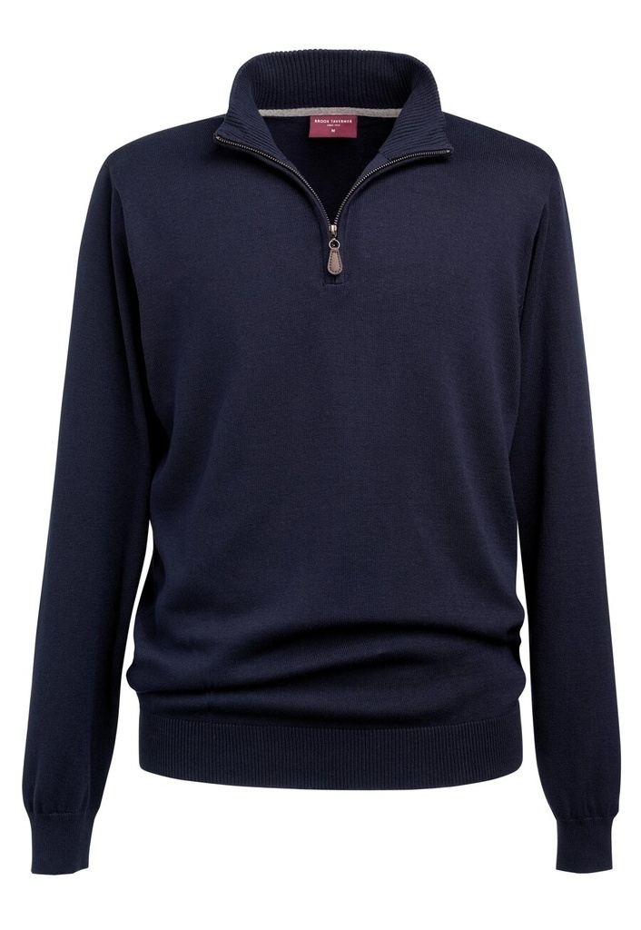 [7898DBlack3XL] Brook Taverner Dallas 1/4 zip Jumper (3XL, Black)