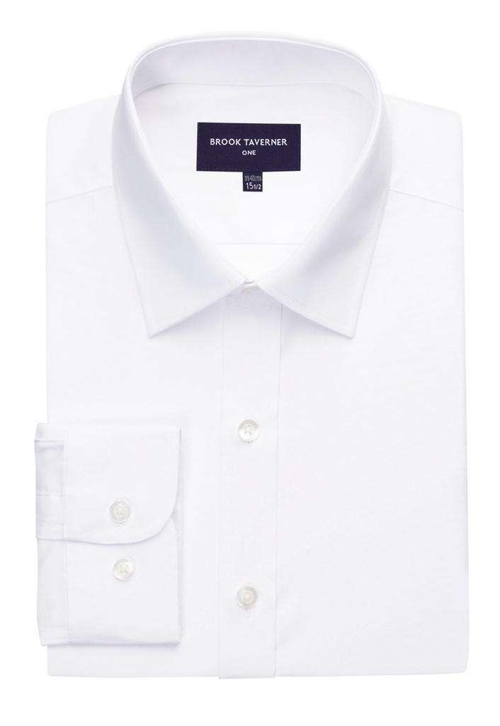 [7889AWhite145] Brook Taverner Vulcan Shirt (145)