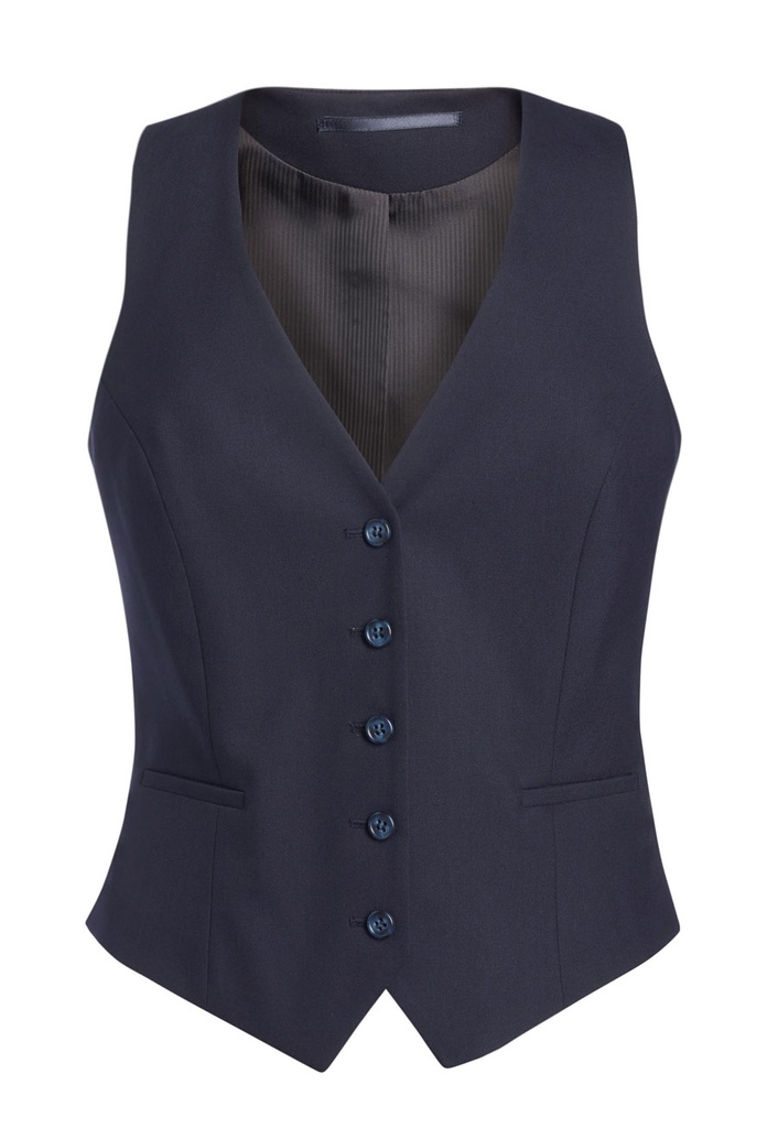 [2328DBlackXXL] Brook Taverner Toulouse Waistcoat (XXL, Black)