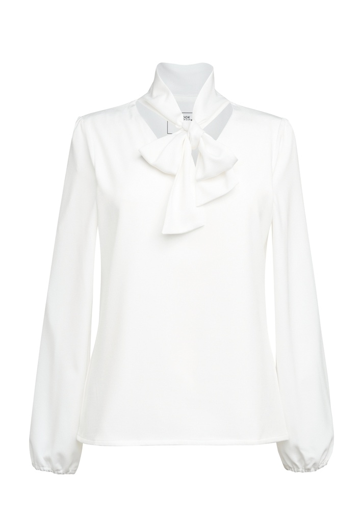 [2368CNude06R] Brook Taverner Andria Blouse (6 Regular, Nude)
