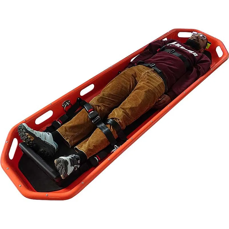 [T130] Economy Basket Stretcher 4 safety belts & footrest set