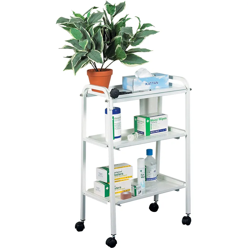 Three Tier Trolley 30x51x72.5 Metal trays Epoxy Coated