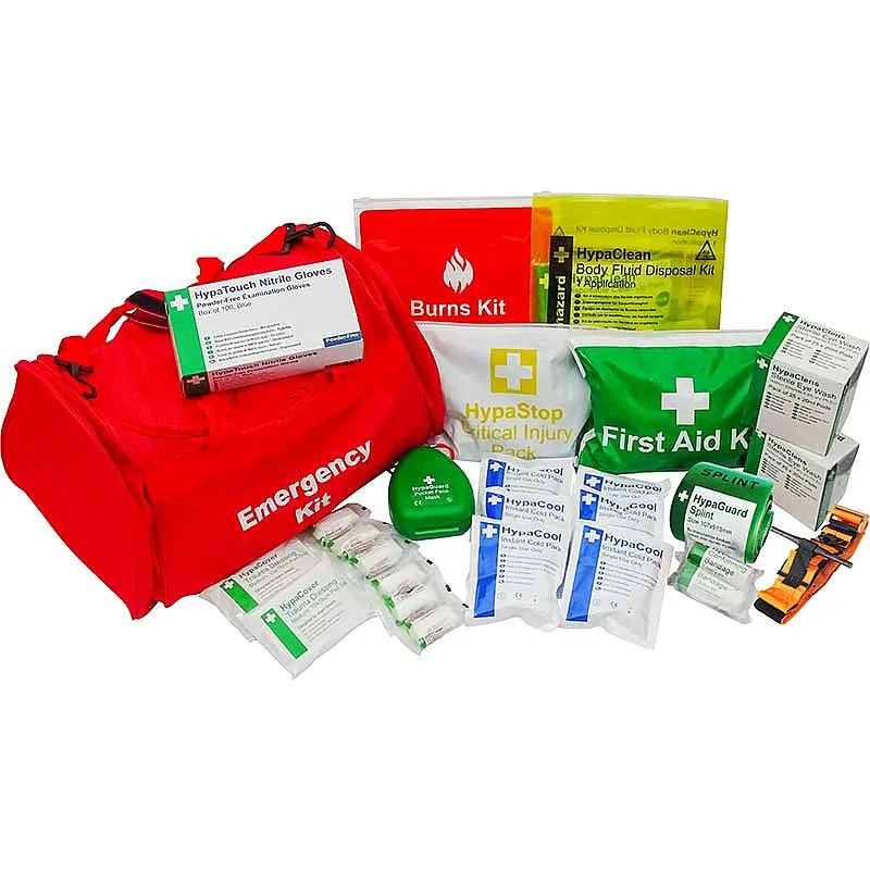 Trauma Kit in Red in Emergency Kit Bag