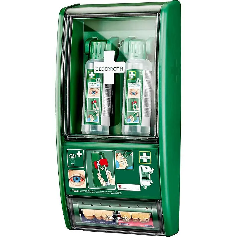 Cederroth Eyewash Station 721500, with 2 x 500ml bottles