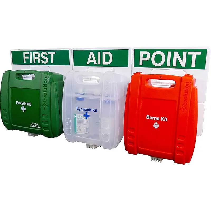 [FAP37LG] Evolution First Aid, Eye Wash and Burns Point (Large), British Standard Compliant Evolution +, Eyes & Burns