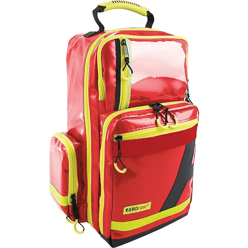 Emergency backpack PVC, Red, Empty
