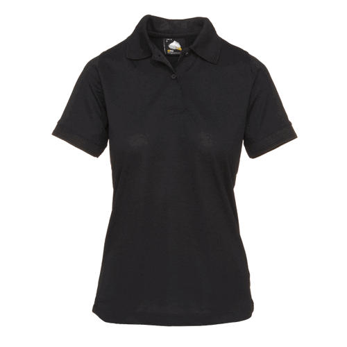 [ORN1196.BK.8] Ladies Oriole Wicking Poloshirt (8, Black)