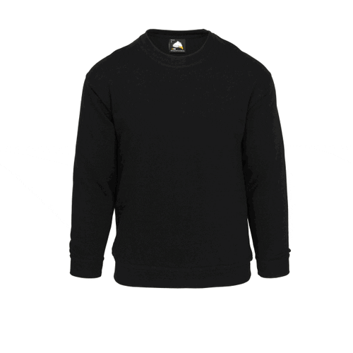 [ORN1255.BK.XS] Seagull 100% Cotton Sweatshirt (XS, Black)