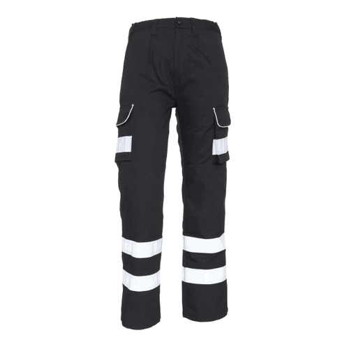 [ORN2510N.BK.28S] Condor Kneepad Trouser - 2 HV Bands (28, Short, Black)