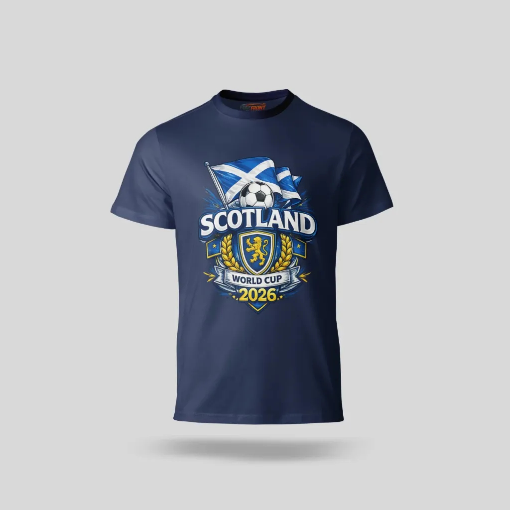 Scotland World Cup 2026 T-Shirt – Crest & Flag Football Fan Tee