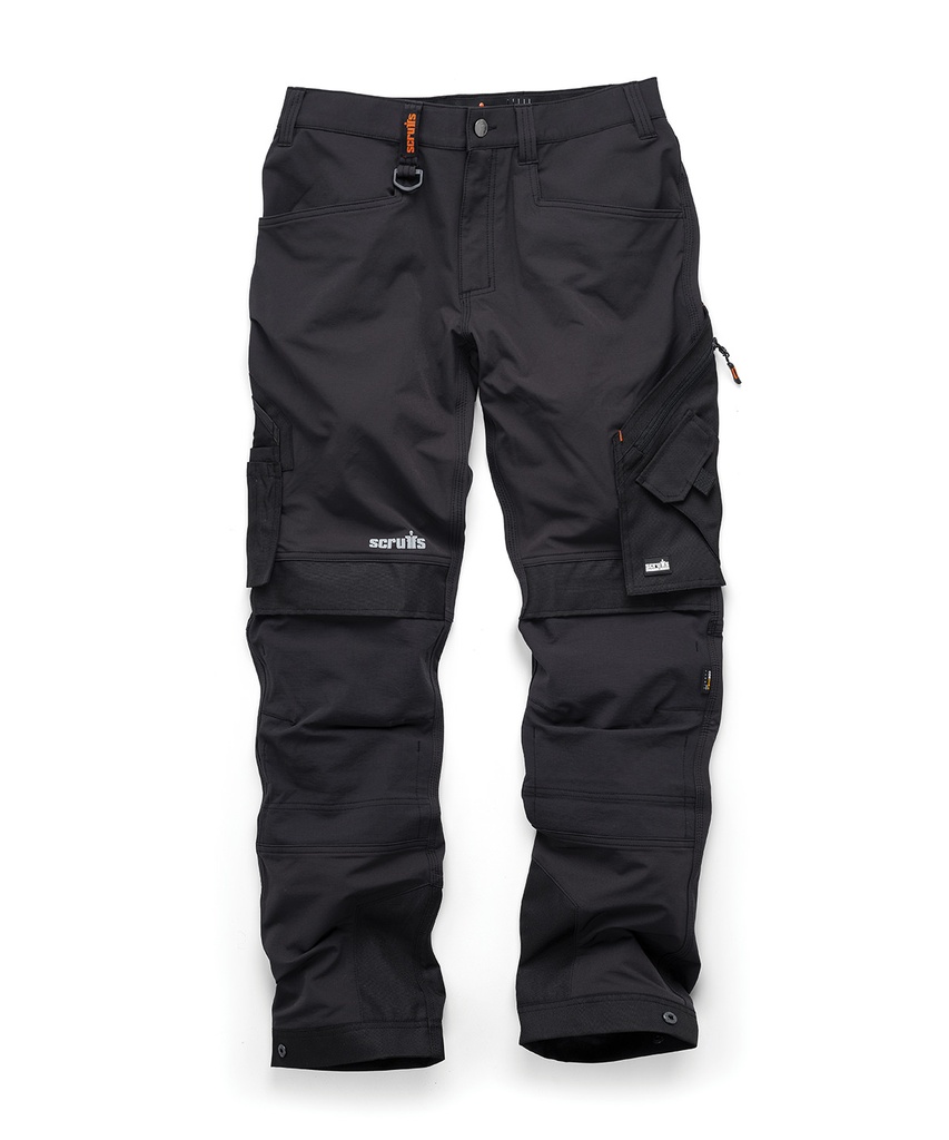 [SH071BLAC30R] Scruffs Pro Flex Plus Trousers (30 Regular)