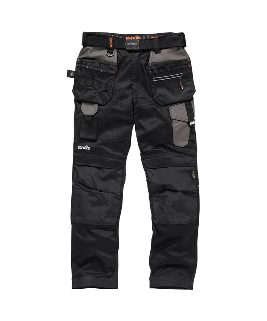[SH072BLAC30R] Scruffs Pro Flex Plus Holster Trousers (30 Regular)