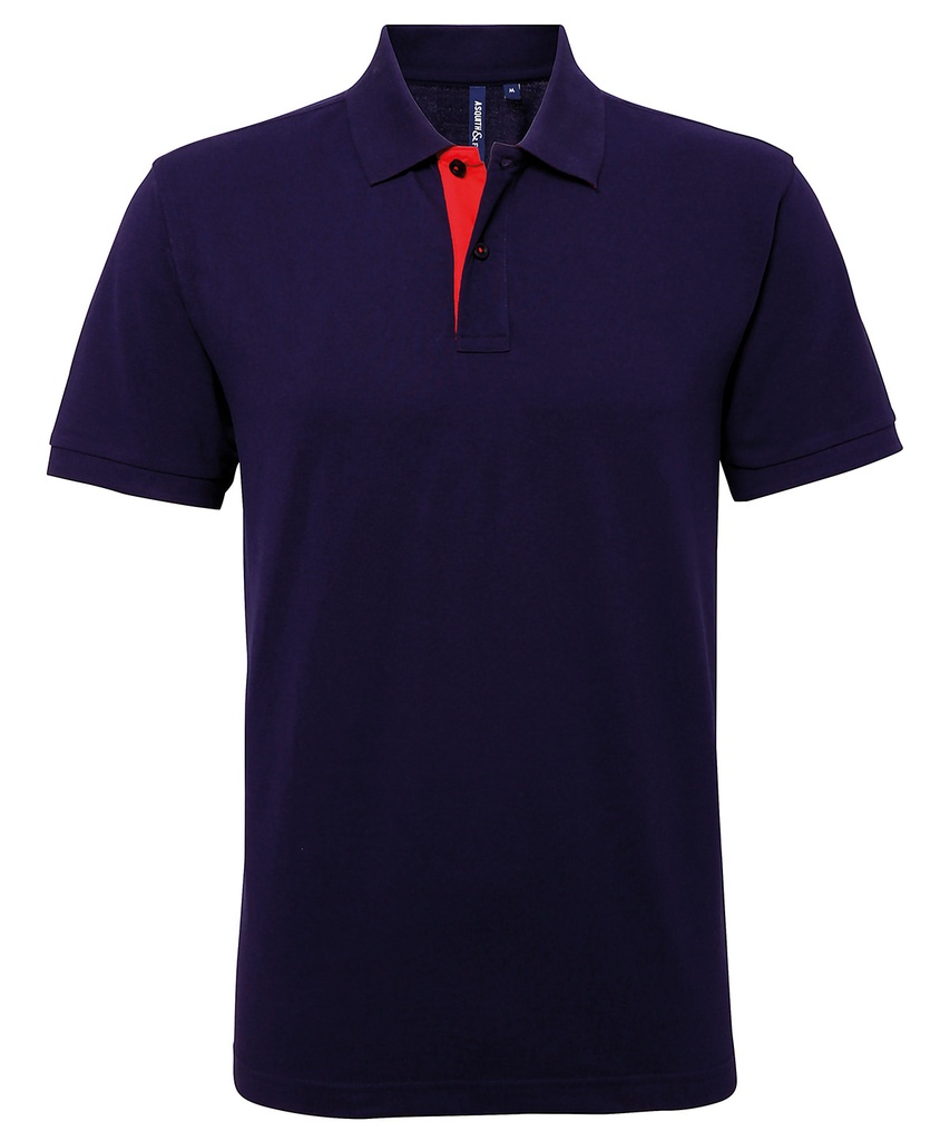 Asquith & Fox Men's classic fit contrast polo