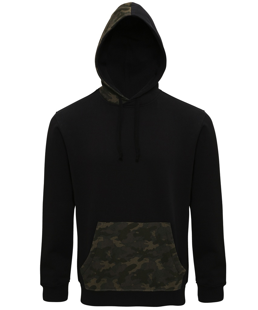 Asquith & Fox Men's camo trimmed hoodie