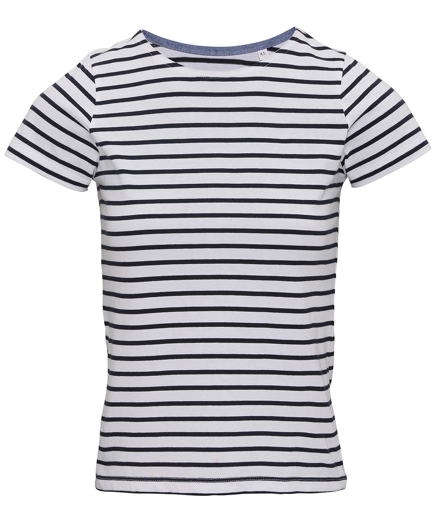 [AQ073WHNYXS] Asquith & Fox Women's Marinière coastal short sleeve tee (XS)