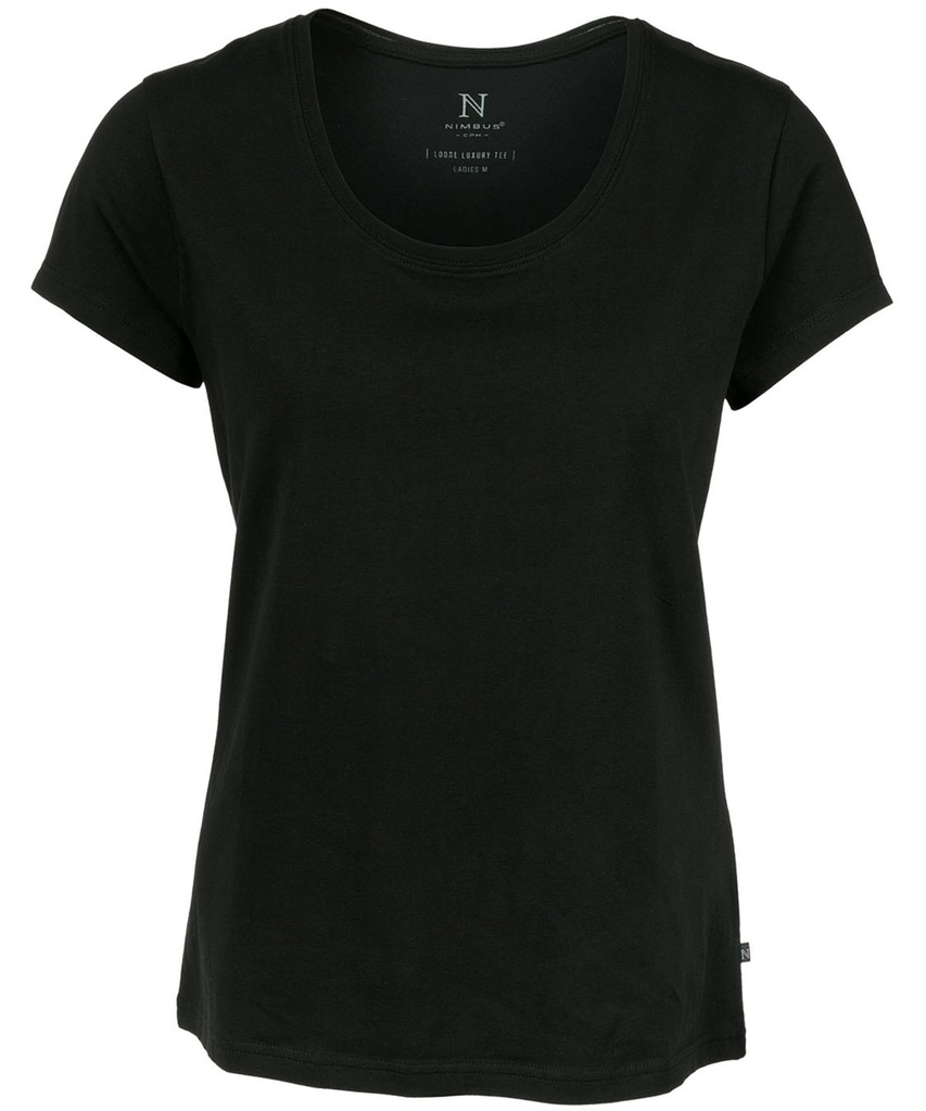 [NB73FBLACXS] Nimbus Women’s Montauk – the essential tee (XS, Black)