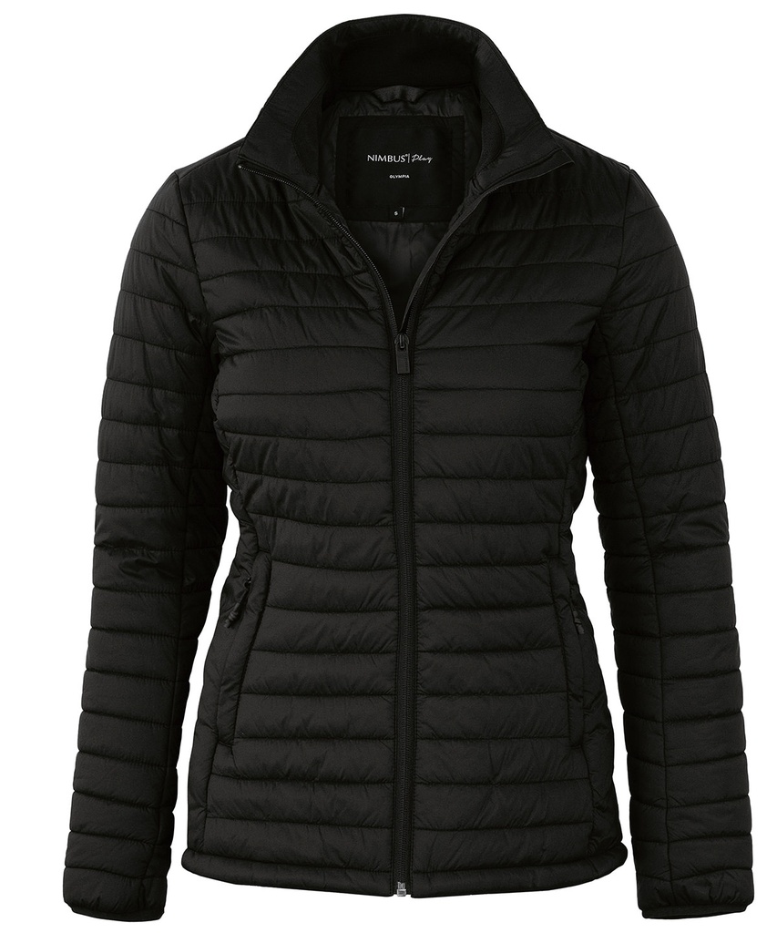 [NP11FBLACS] Nimbus Women’s Olympia – comfortable puffer jacket (S, Black)