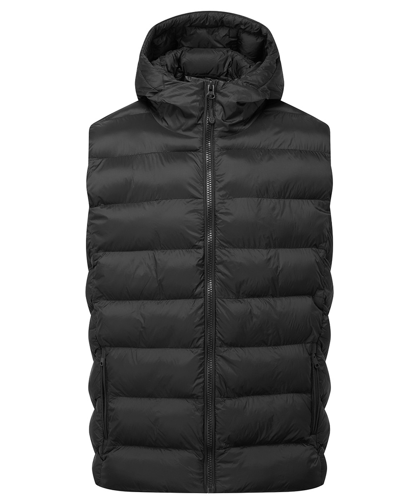 [TS004BLACS] 2786 Solitude recycled hooded bodywarmer (S)