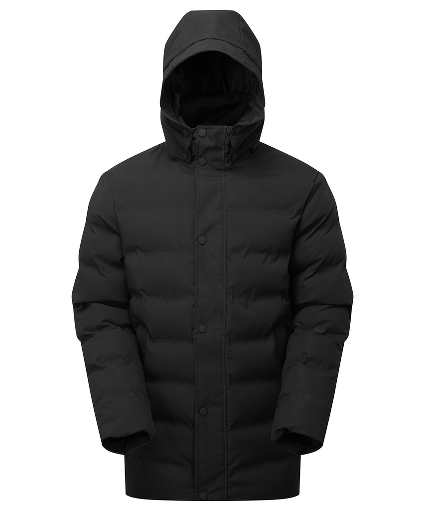 [TS008BLACS] 2786 Recycled bonded longline padded jacket (S, Black)