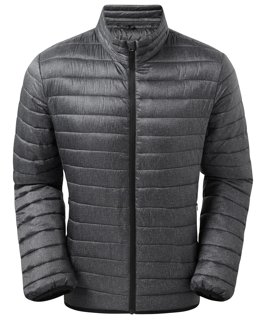 [TS037CHMES] 2786 Melange padded jacket (S, Charcoal Melange)