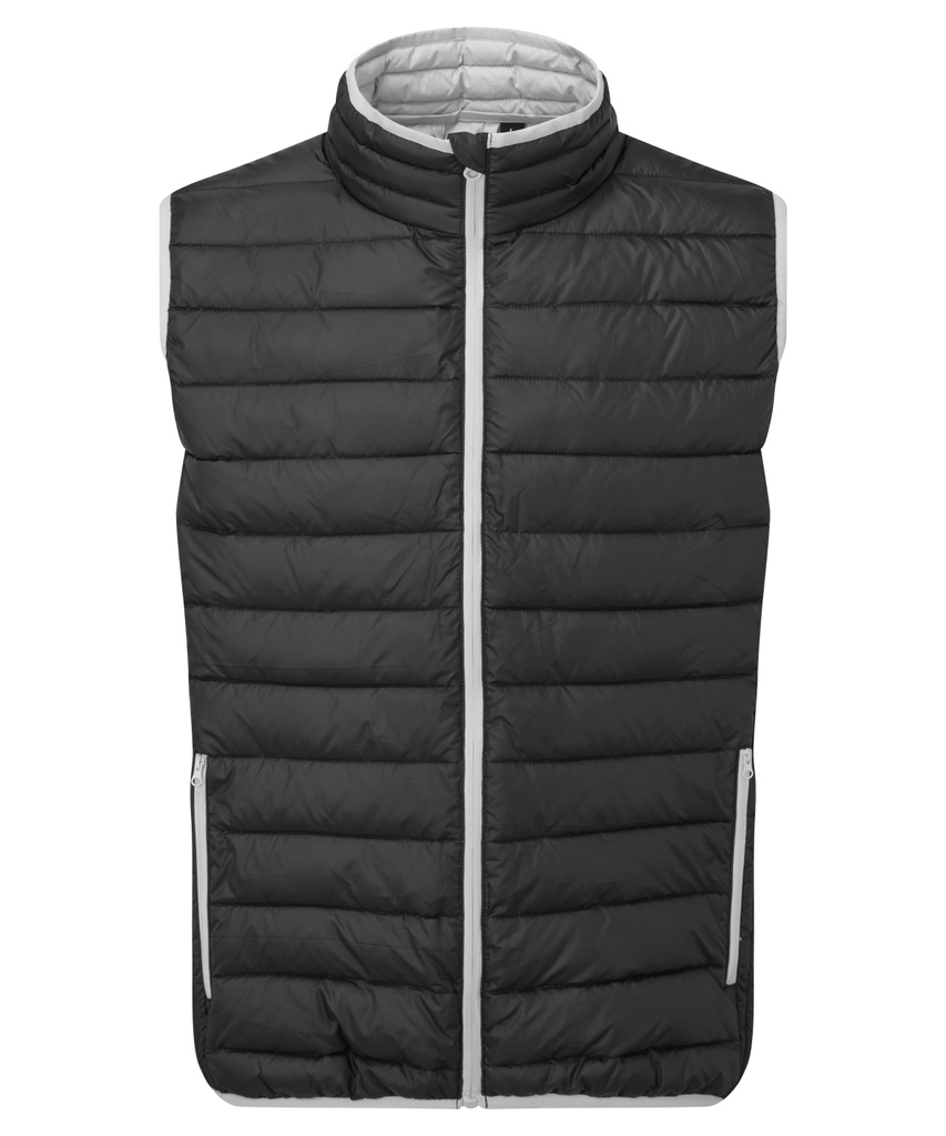 [TS040BKLGS] 2786 Traverse padded gilet (S, Black/Light Grey)