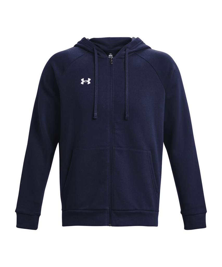 [UA041MNAVS] Under Armour Rival fleece full-zip hoodie (S, Midnight Navy)