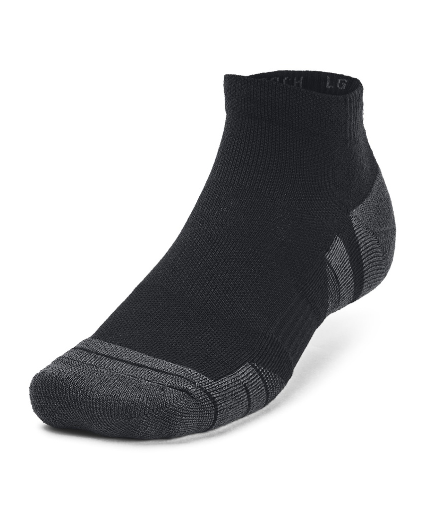 [UA045BLACM] Under Armour UA Performance tech 3-pack low cut socks (M, Black)