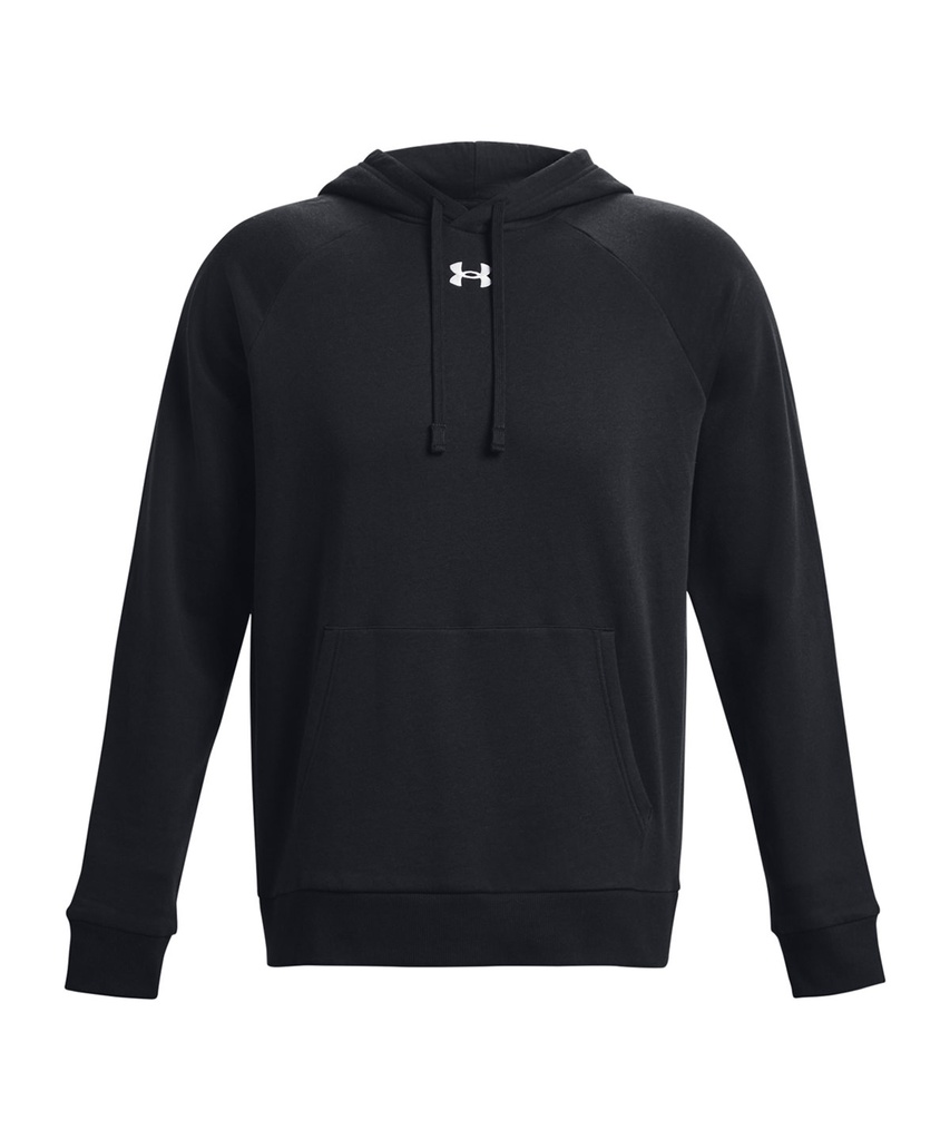 [UA048BKWHS] Under Armour UA Rival fleece hoodie (S, Black/White)