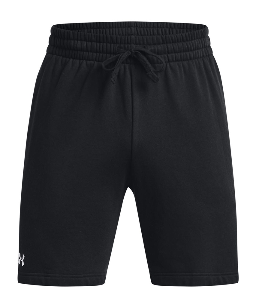 [UA050BKWHS] Under Armour UA Rival fleece shorts (S, Black/White)