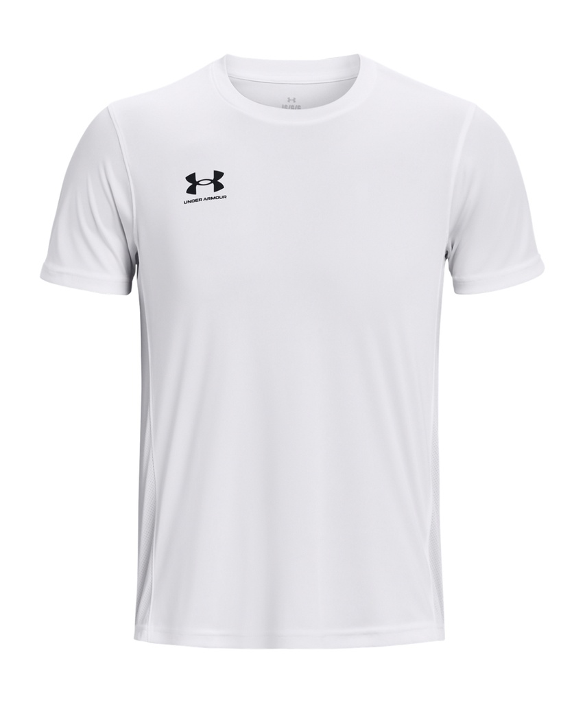 [UA061WHBKS] Under Armour Men's UA Challenger Training Short Sleeve (S, White/Black)