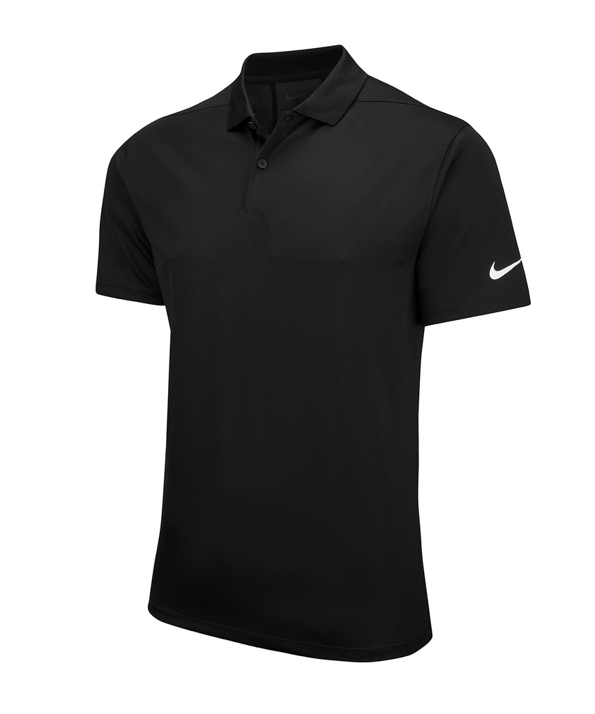 [NK342BKWHS] Nike Nike Victory solid polo (S, Black/White*)