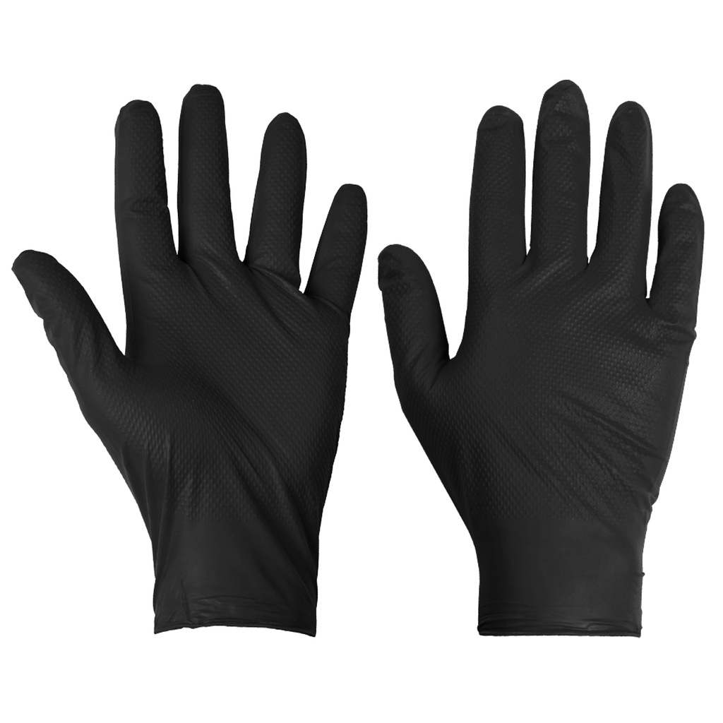 [12771] PG-901 Disposable Nitrile Diamond Grip Gloves (900 Pack) (Small)