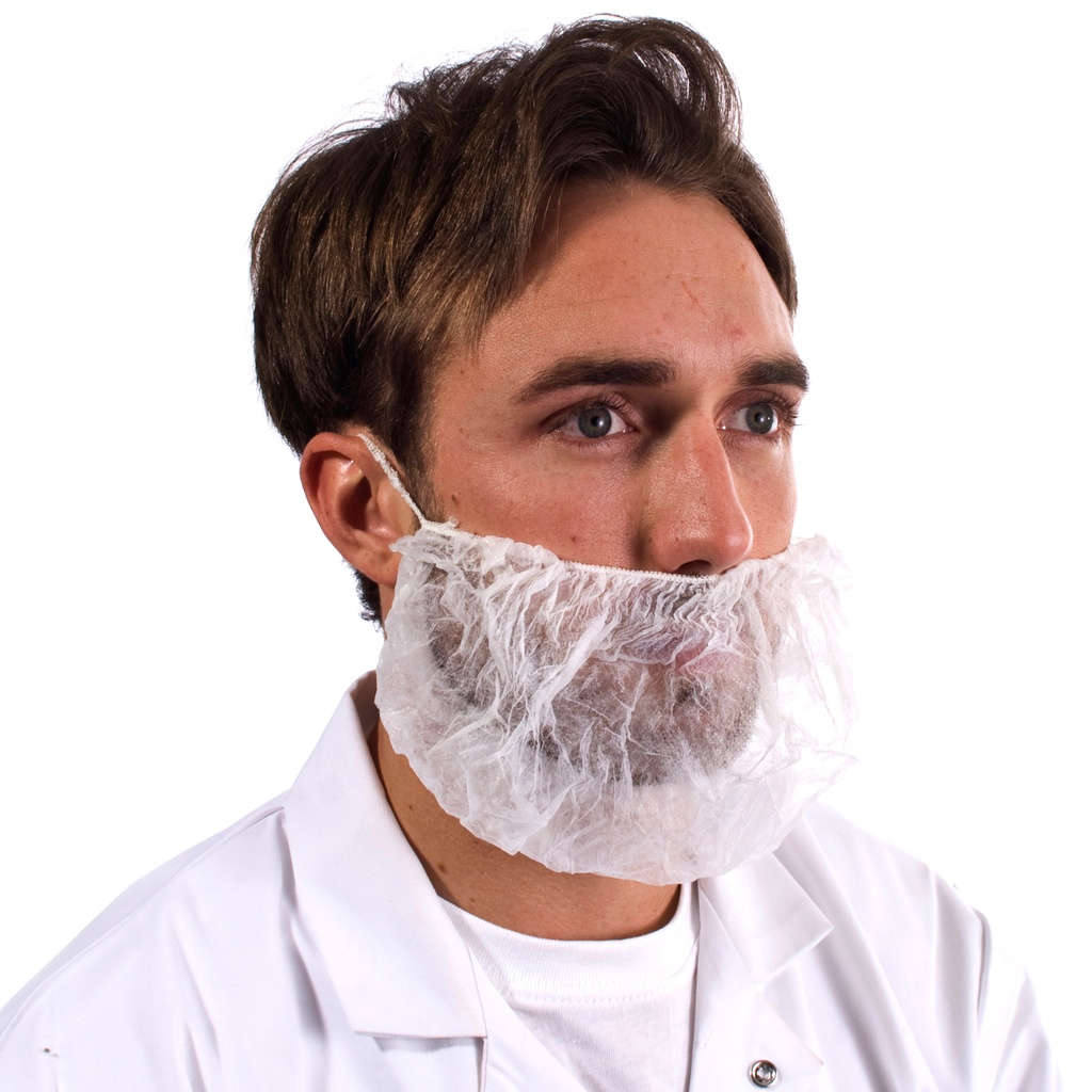 [15240] Non-Woven Beard Mask (1000 Pack) (Yellow)
