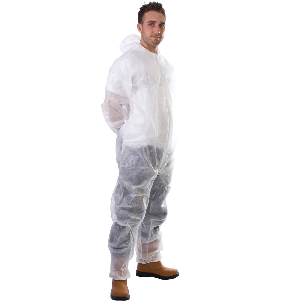 [17411] PP Non-Woven Coveralls (50 Pack) (Small)
