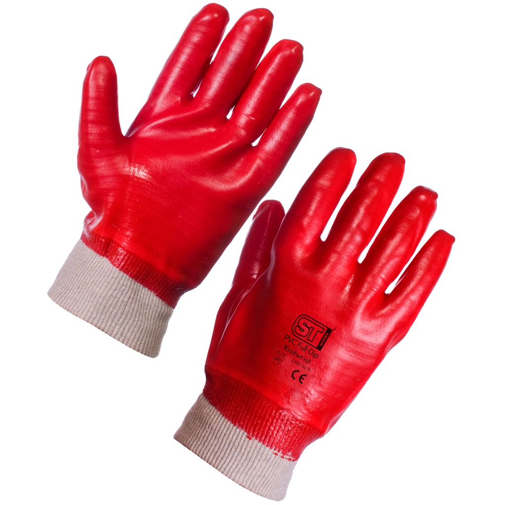 [23321] PVC Dip Knit Wrist - Full Dip (120 Pack) (Small)