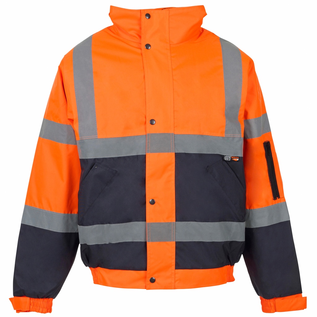 [35581] Hi Vis 2 Tone Bomber Jacket (Small)