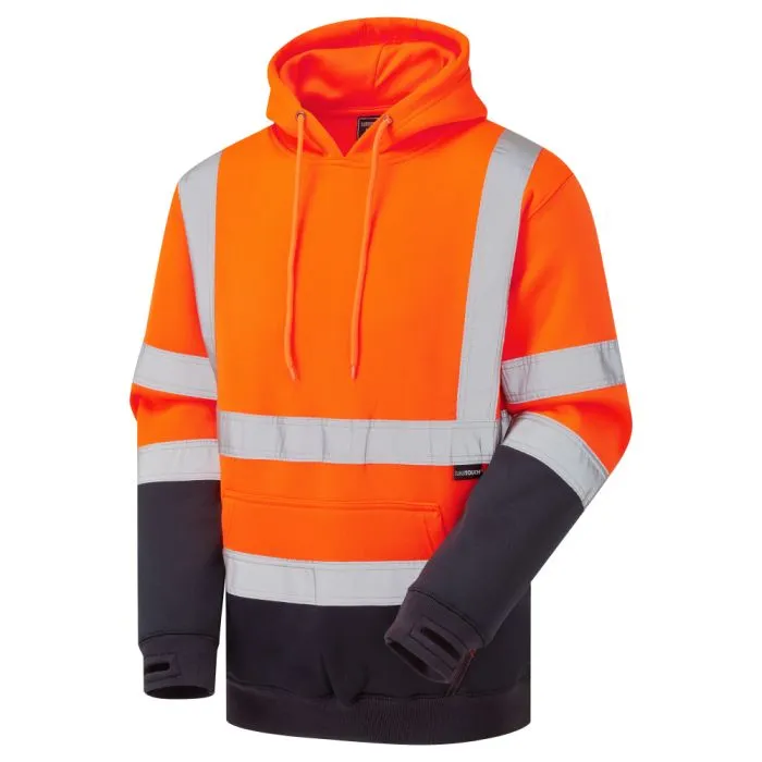 [37181] Hi Vis 2 Tone Hooded Sweatshirt (Small)