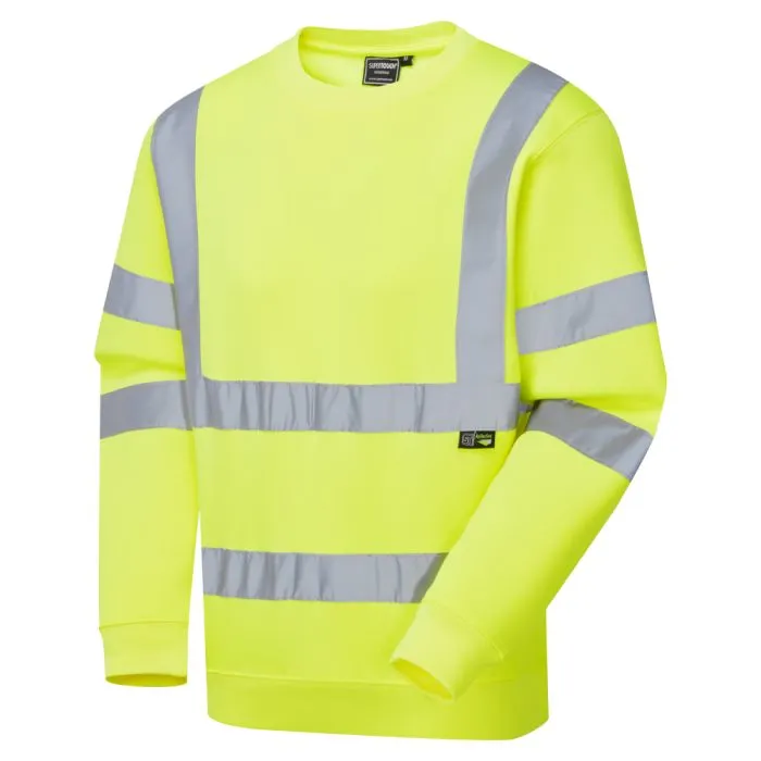 [56841] Hi Vis Crew Neck Sweatshirt (Small)
