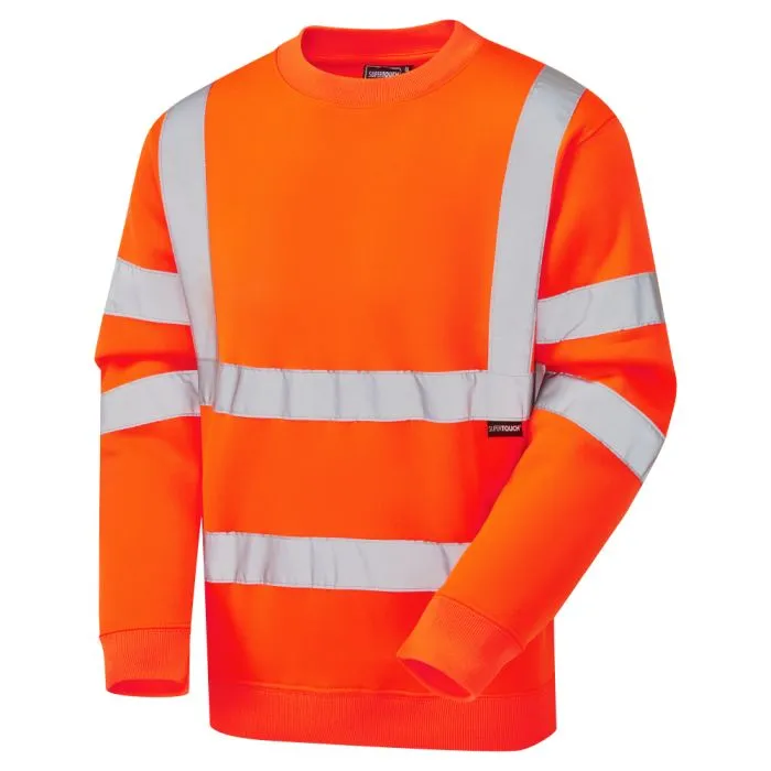 [56881] Hi Vis Crew Neck Sweatshirt (Small)