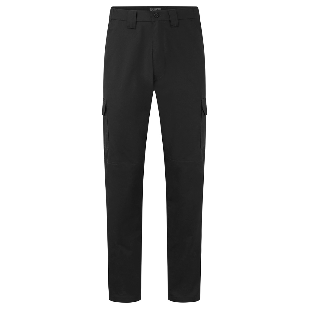 Essentials Black Stretch Panel Combat Trouser