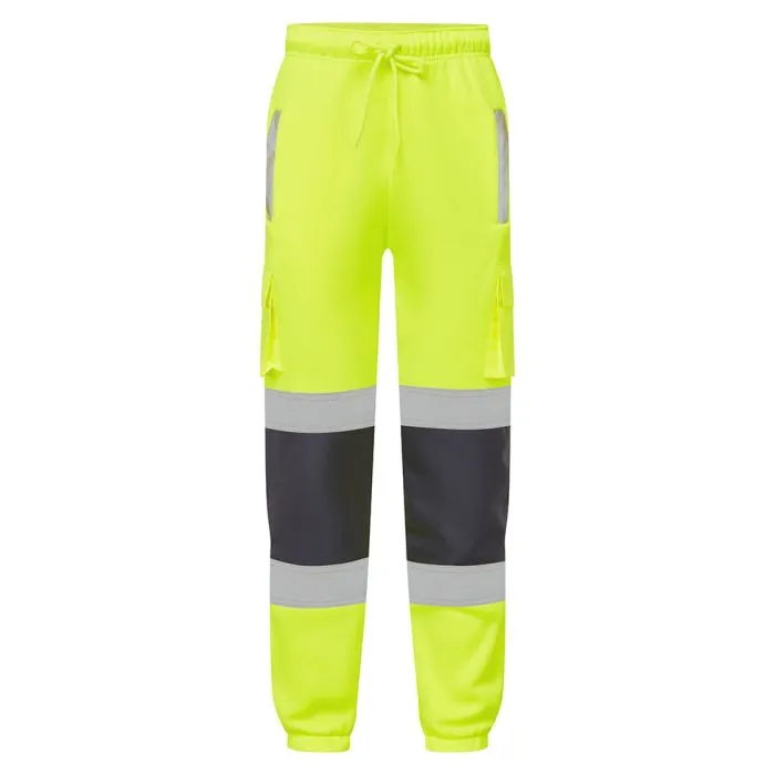 [J9041] Hi Vis 2 Tone Jogging Bottoms (Small)