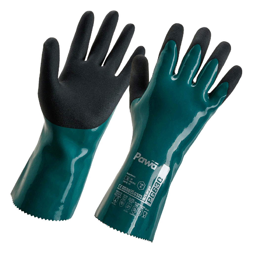 [PG63032] Pawa PG630 Type A Chemical Resistant Heavy-Duty Gauntlet (Medium)