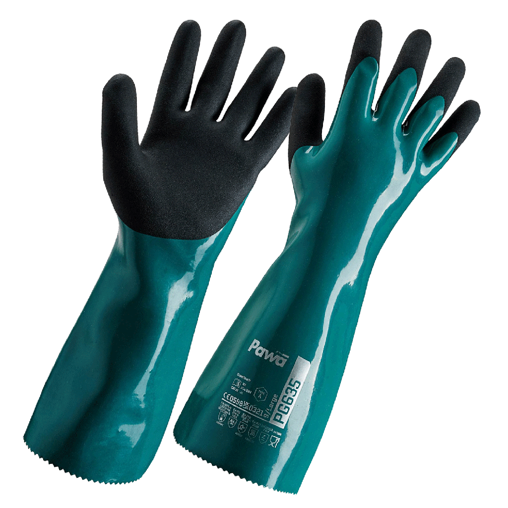 [PG63532] Pawa PG635 Type A Chemical Resistant Heavy-Duty Gauntlet (Medium)