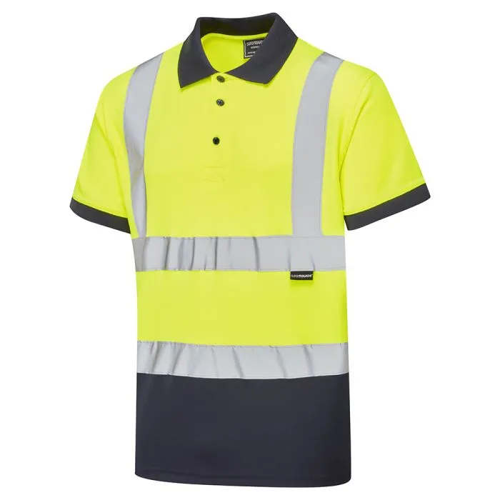 [SHV-30S491] Supertouch Hi-Vis 2 Tone Yellow Polo Shirt (Small)